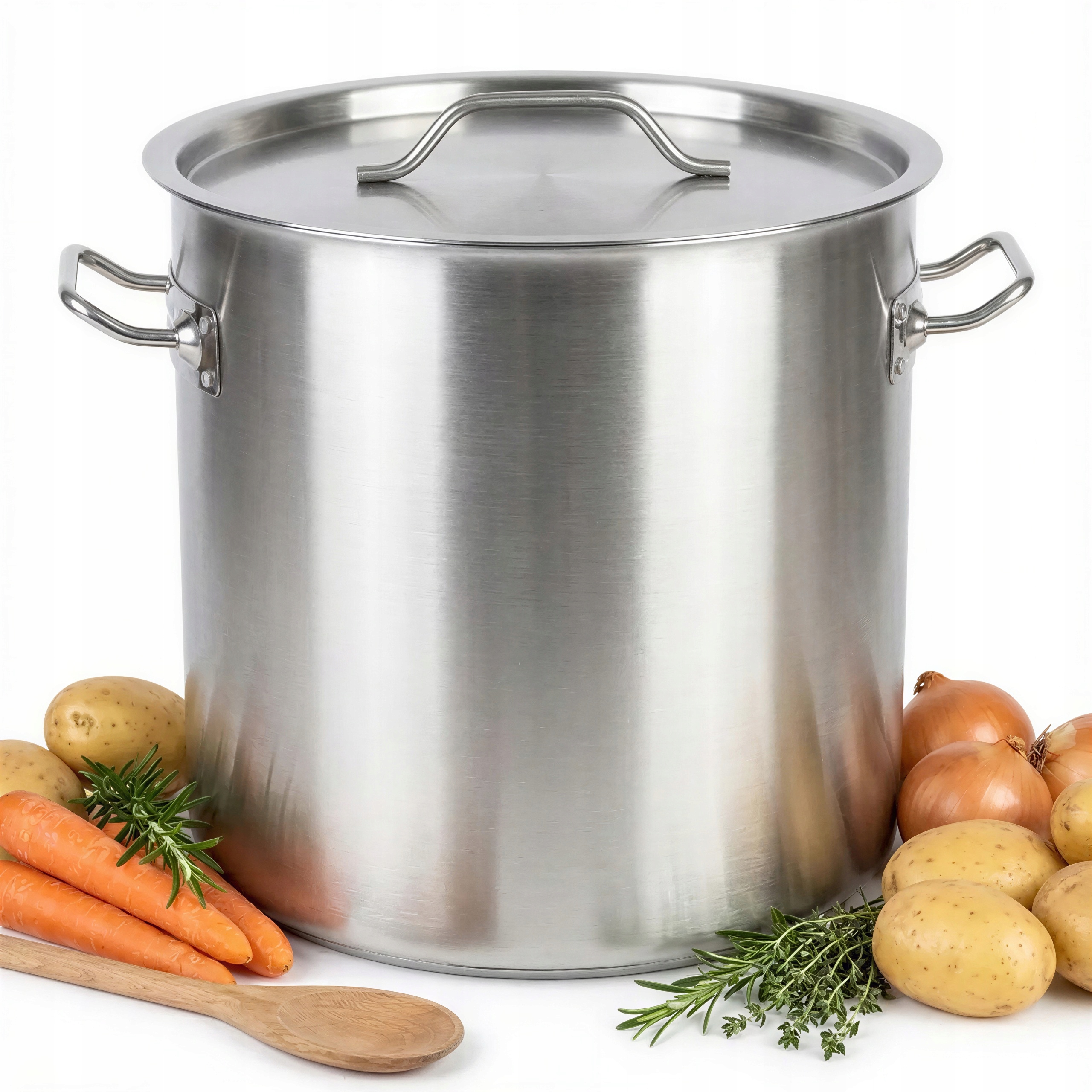 Hrniec Oceľový Gar 26L S Kovovou Pokrievkou Na Varenie Strieborný 32,5 CM