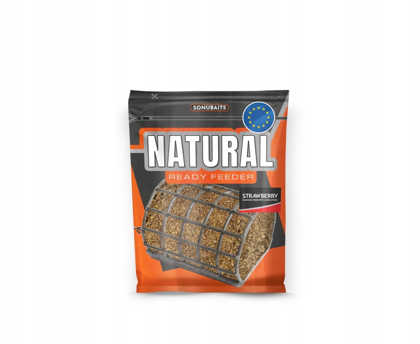 Zanęta Gotowa Sonubaits Natural Ready Feeder Strawbery 750g