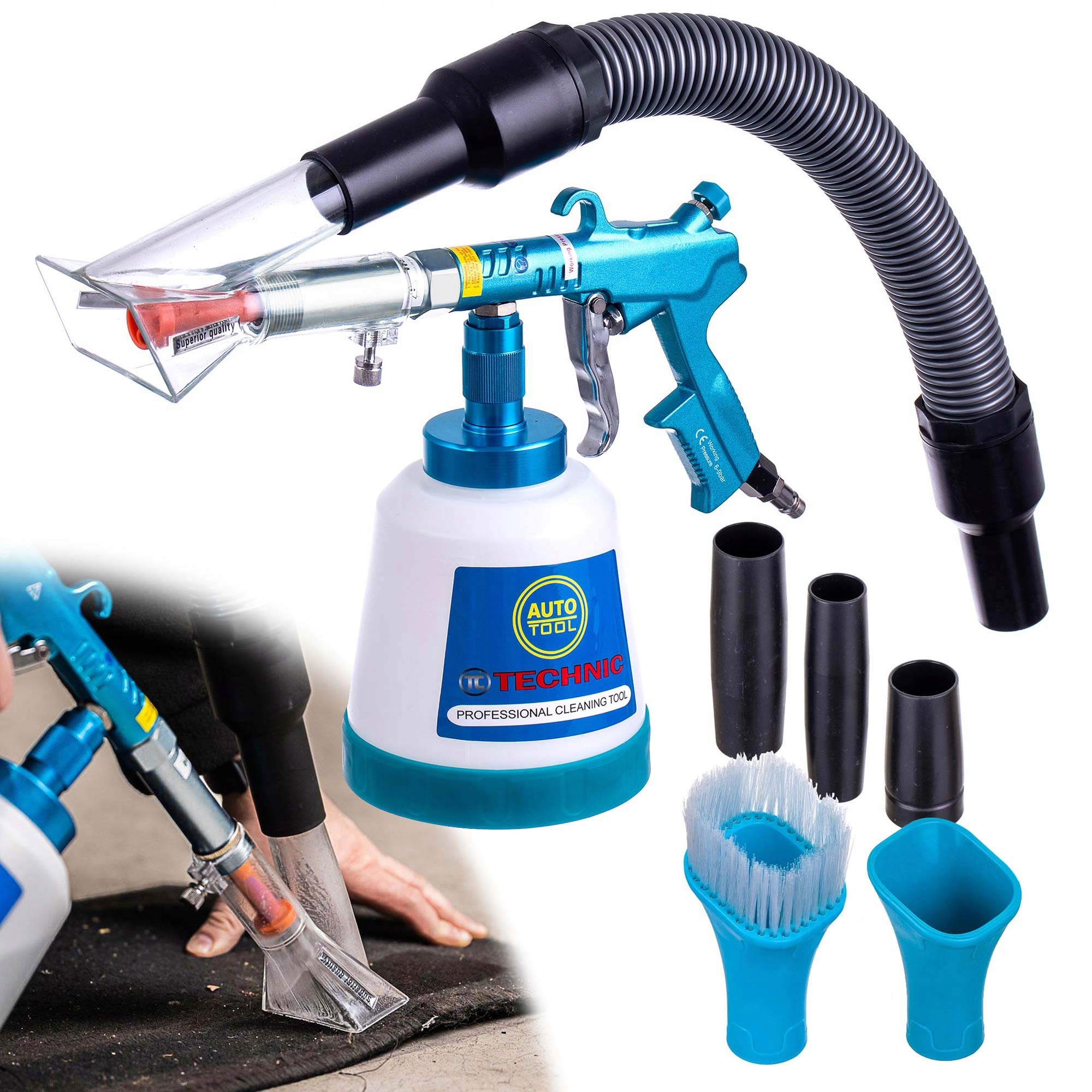 Prací pistole na praní čalounění pod Vysavač Sací hubice Příslušenství Odsávání