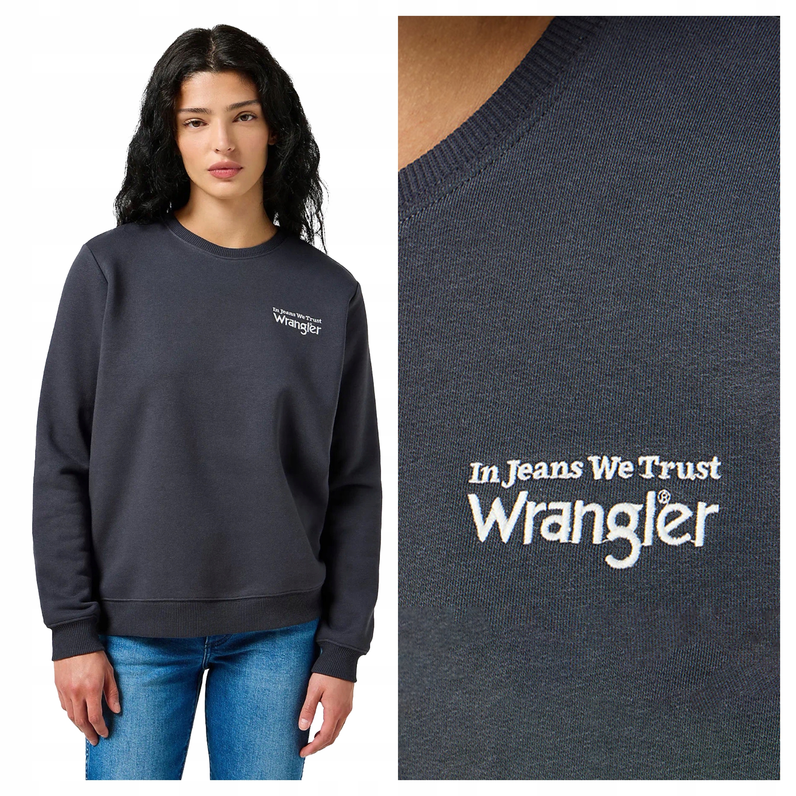 Wrangler Regular Sweat Xs Dámská mikina nerozepínací