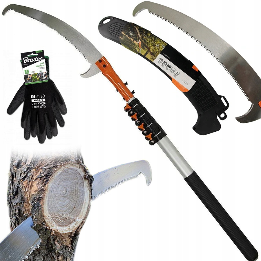 Piła Do Cięcia 5,5M Gałęzi Z Hakiem Na Wysięgniku Teleskopie Ręczna Długa