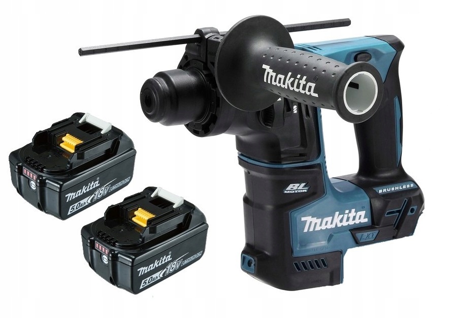 Makita Aku Młotowiertarka Lxt 18V Sds Plus 1,2 J 2x5Ah BL1850 DHR171Z