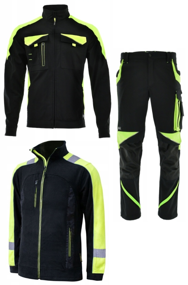 UBRANIE ROBOCZE MOCNE BHP Spodnie Bluza Polar 54