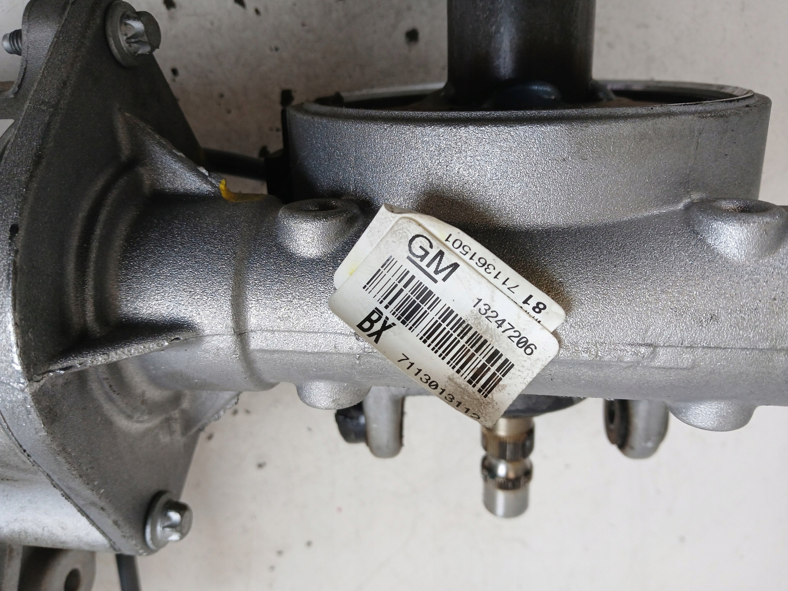 OPEL MERIVA A steering wheel rod control 13247206