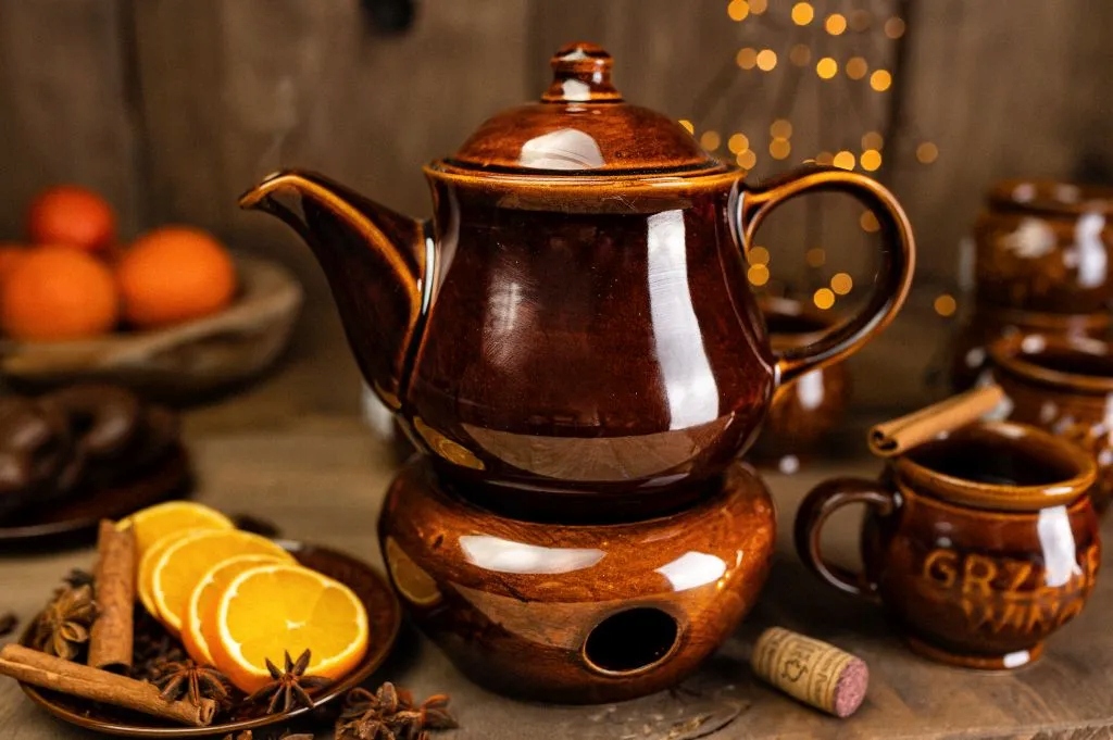 Zestaw do grzanego wina grzańca 2 kubki i czajnik kamionkowy 300/1000 ml Kod producenta GRA00002359