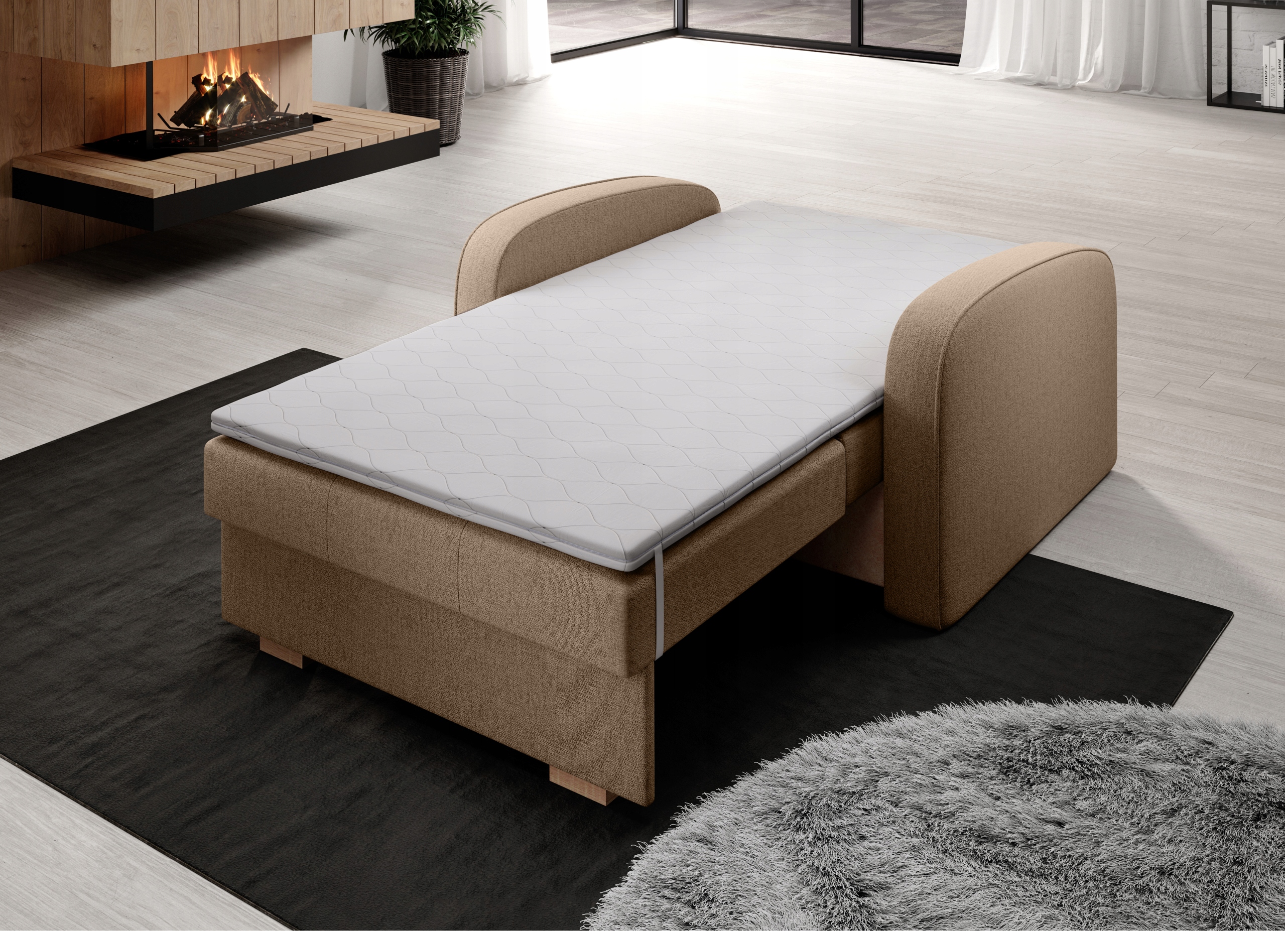 mała sofka BRAVA I jedynka rozkładana tapczanik Rodzaj sofa