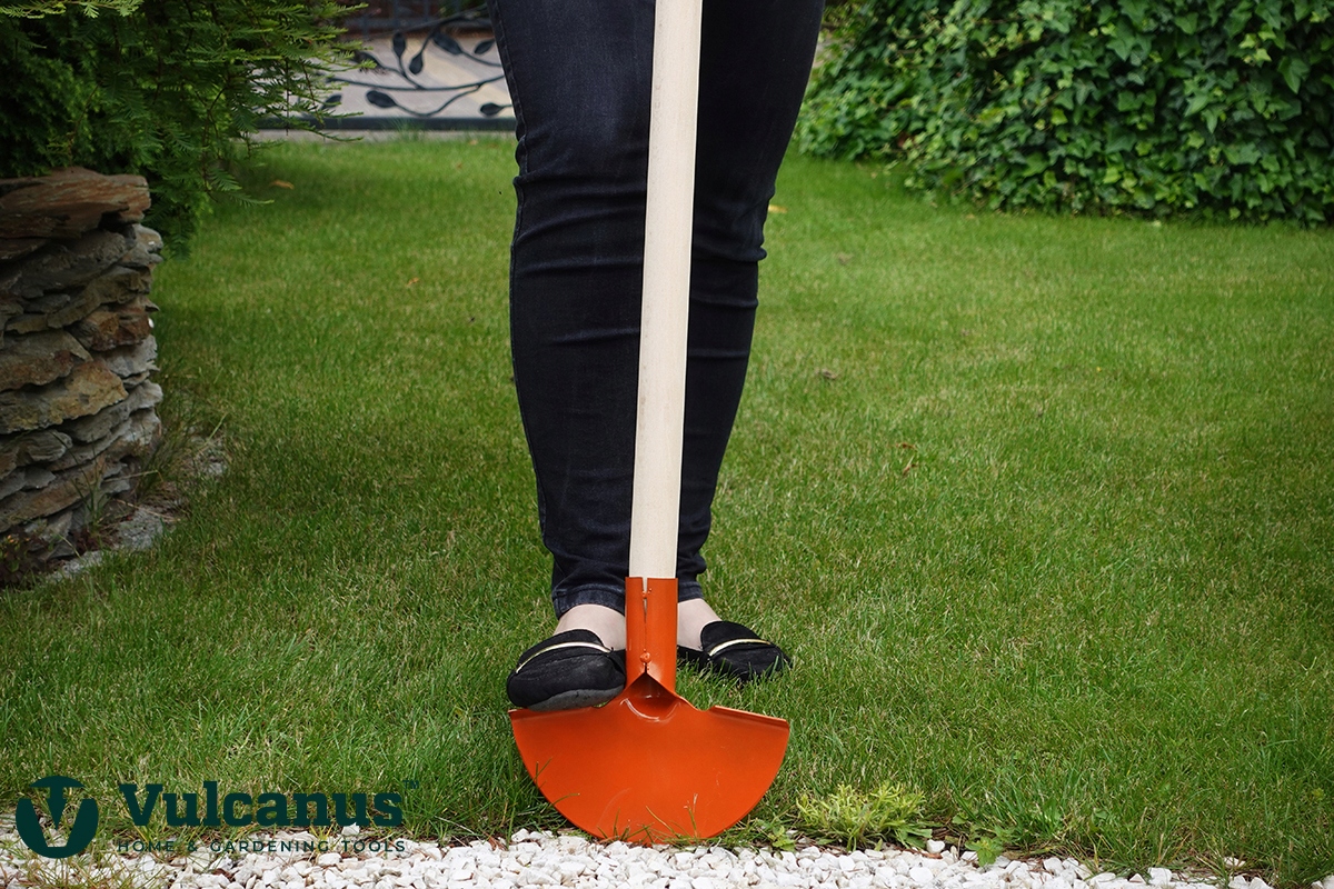 UCINACZ NOŻ DO PODCINANIA DARNI KRAWĘDZI TRAWNIKA TRAWY SZPADEL NA CHWASTY Marka Vulcanus