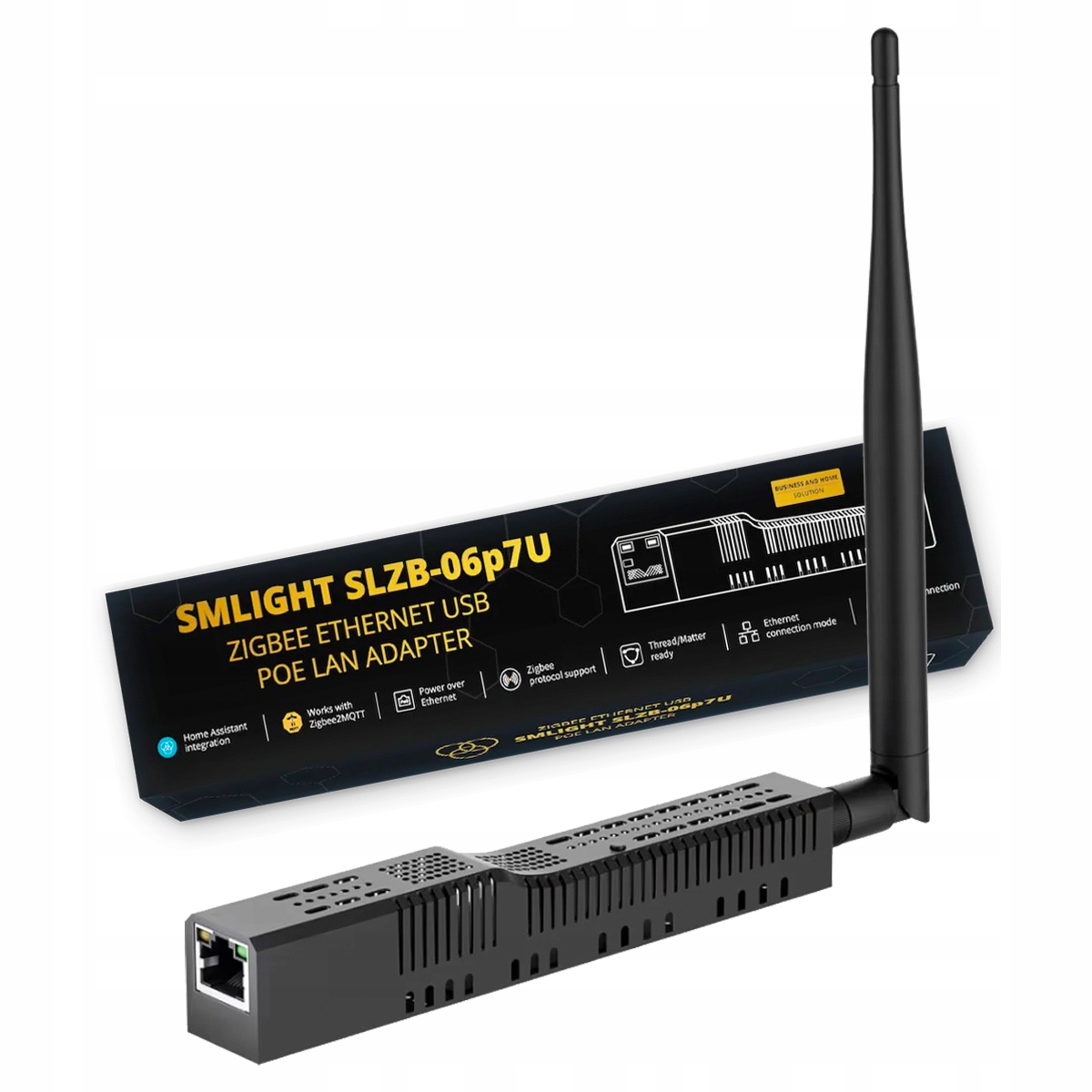 Adaptér SLZB-06p7u Zigbee Gateway CC2652P7 Usb přes Ethernet PoE Lan Wifi Ha