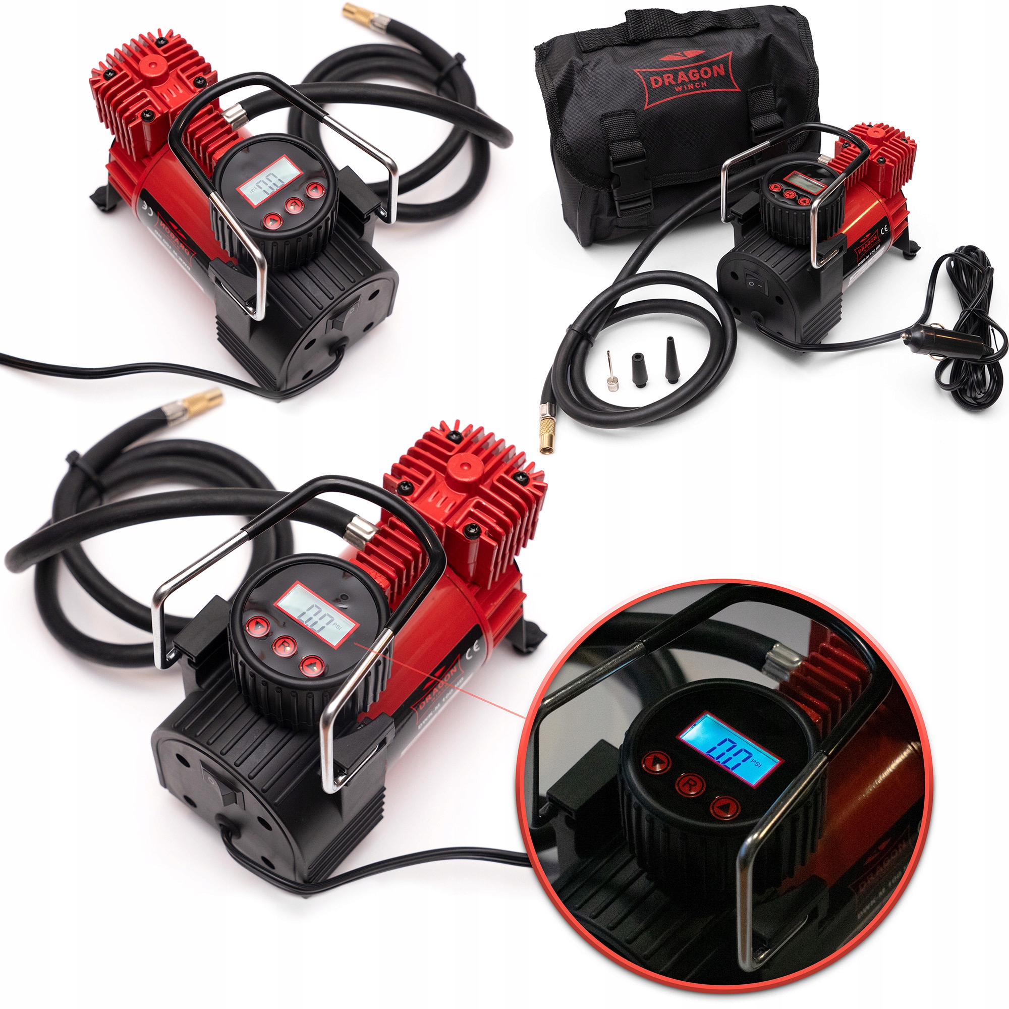Vzduchový Kompresor Dragon Winch 12V 6,89 Bar 35 l/min
