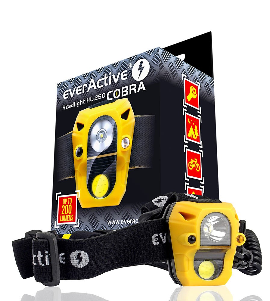Latarka Czołowa Led everActive HL-250 Cobra 200lm