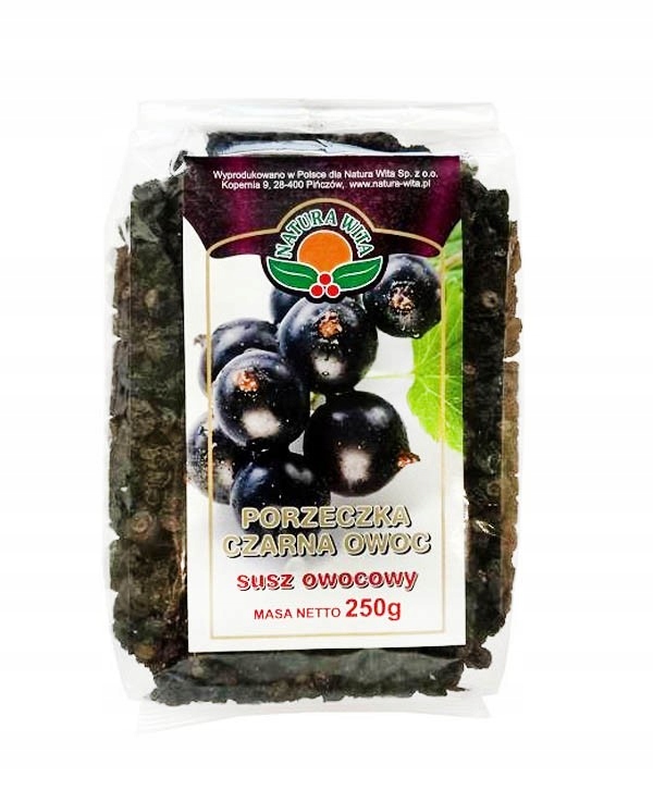 

Porzeczka Czarna Owoc Susz Owocowy 250g NaturaWita
