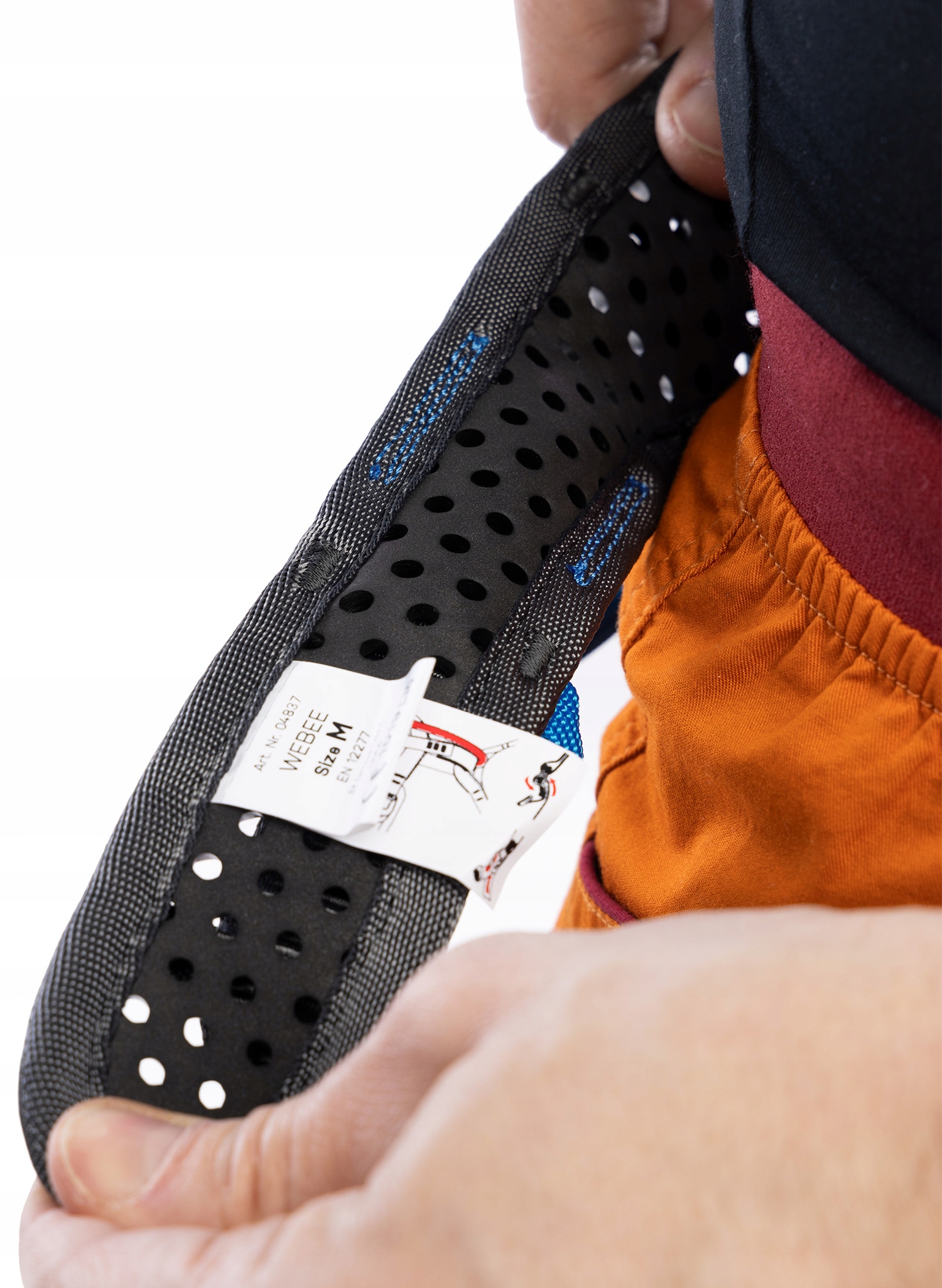 Uprząż wspinaczkowa Ocun WeBee - black/blue XL Rodzaj biodrowa