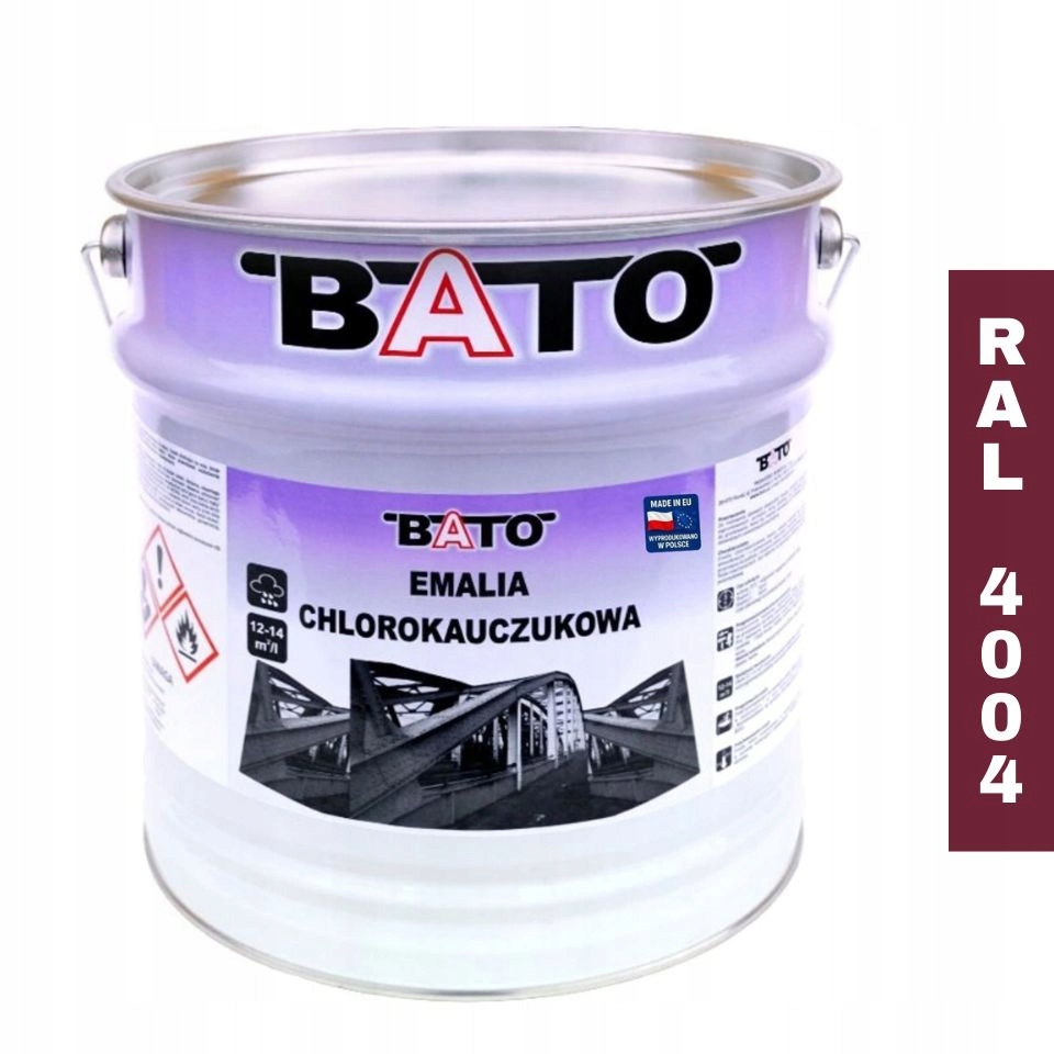 Chlorokaučukový smalt Barva na kov Bato Ral 4004 Fialová 10L