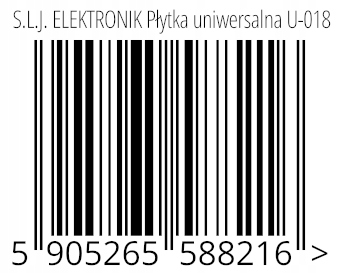 Płytka uniwersalna U-018 - 160x100 [mm] - wiercona Producent Inna