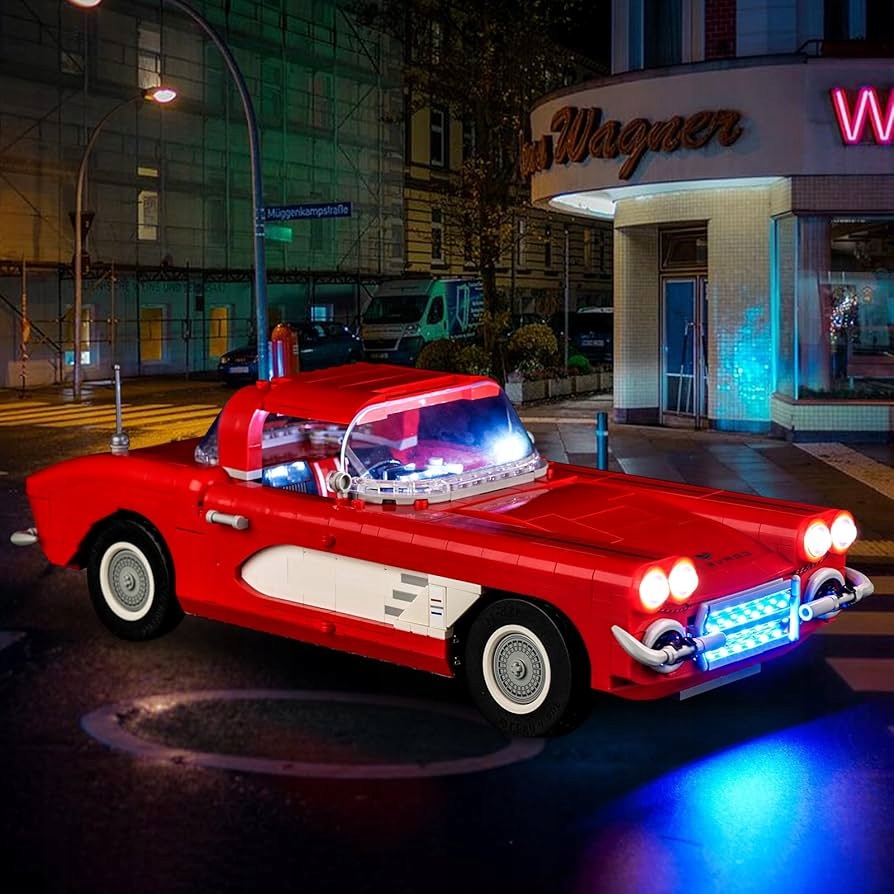 P51401 Lego led oświetlenie cooldac 10321 Icons Chevrolet Corvette