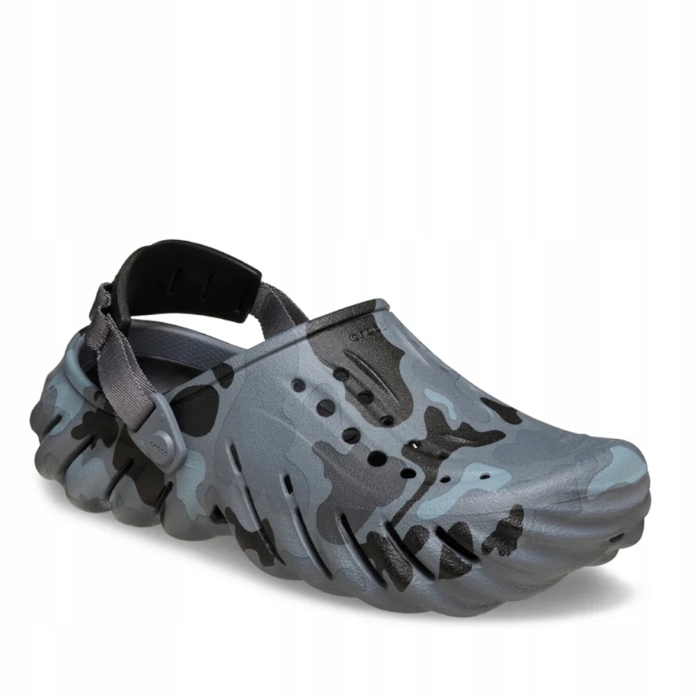 Nazouváky Crocs Echo Duck Camo Clog M12 46,5 Charcoal/Black