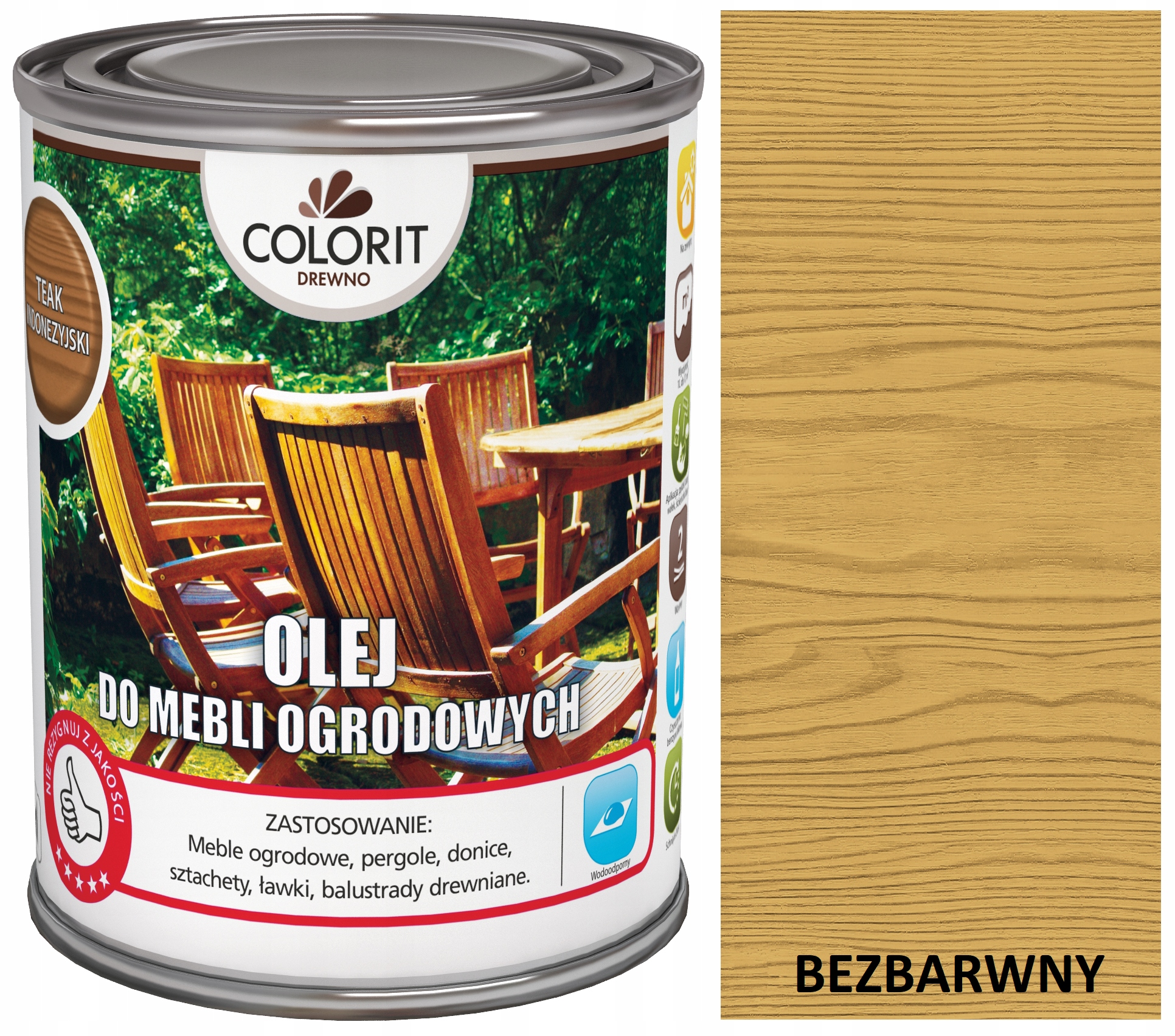 

Colorit Olej Do Mebli Ogrodowych 0,75L Bezbarwny