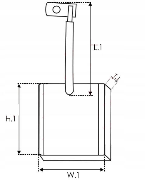 Szczotki alternatora AB6005 typ DENSO Producent części AS-PL