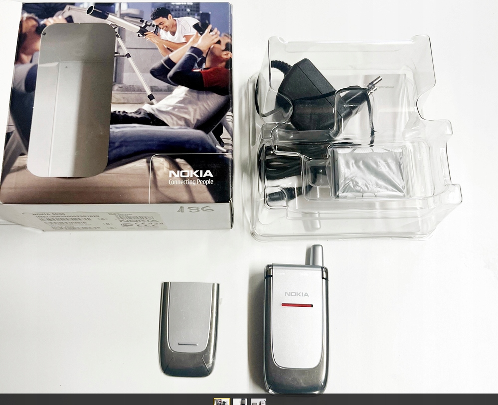 Telefon Nokia 6060 z klapką kolekcjonerska, unikat,nowa, -zestaw