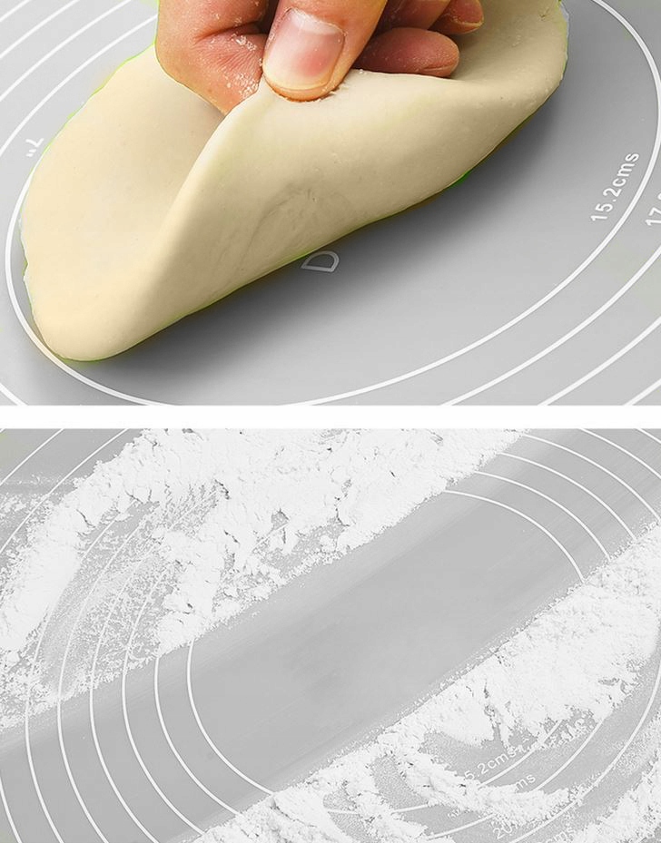 Stolnica Silikonowa Mata Kuchenna Duża Podkładka XXL do Ciasta z Miarami Marka Ruhhy