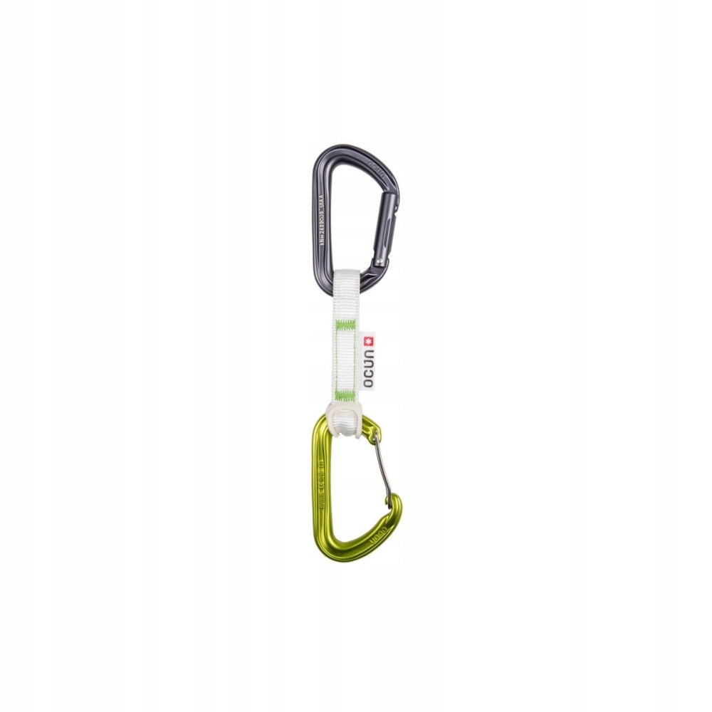 Sada expresek Ocún Hawk Qd Combi Bio-Dyn-Ring 15 mm 10cm 6-Pack green