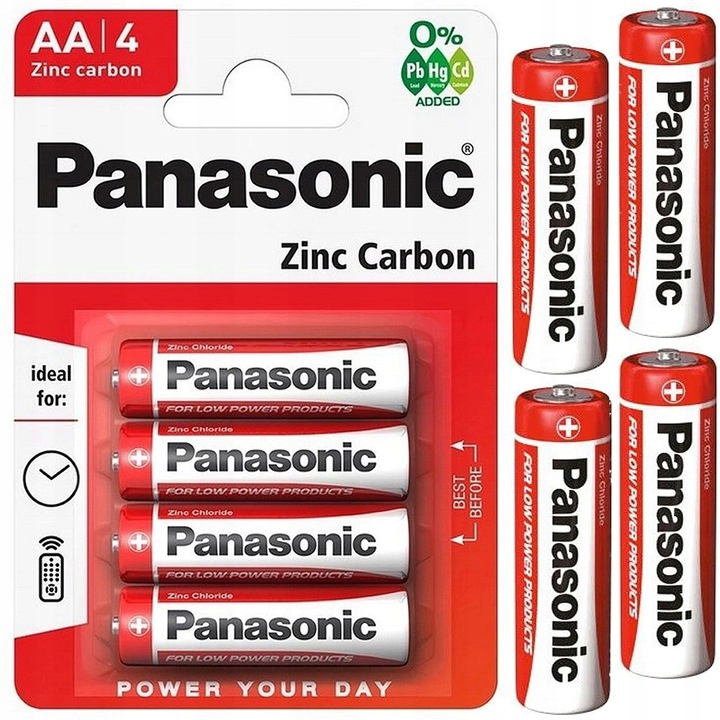

Bateria Panasonic R6 Red Zinc 4szt
