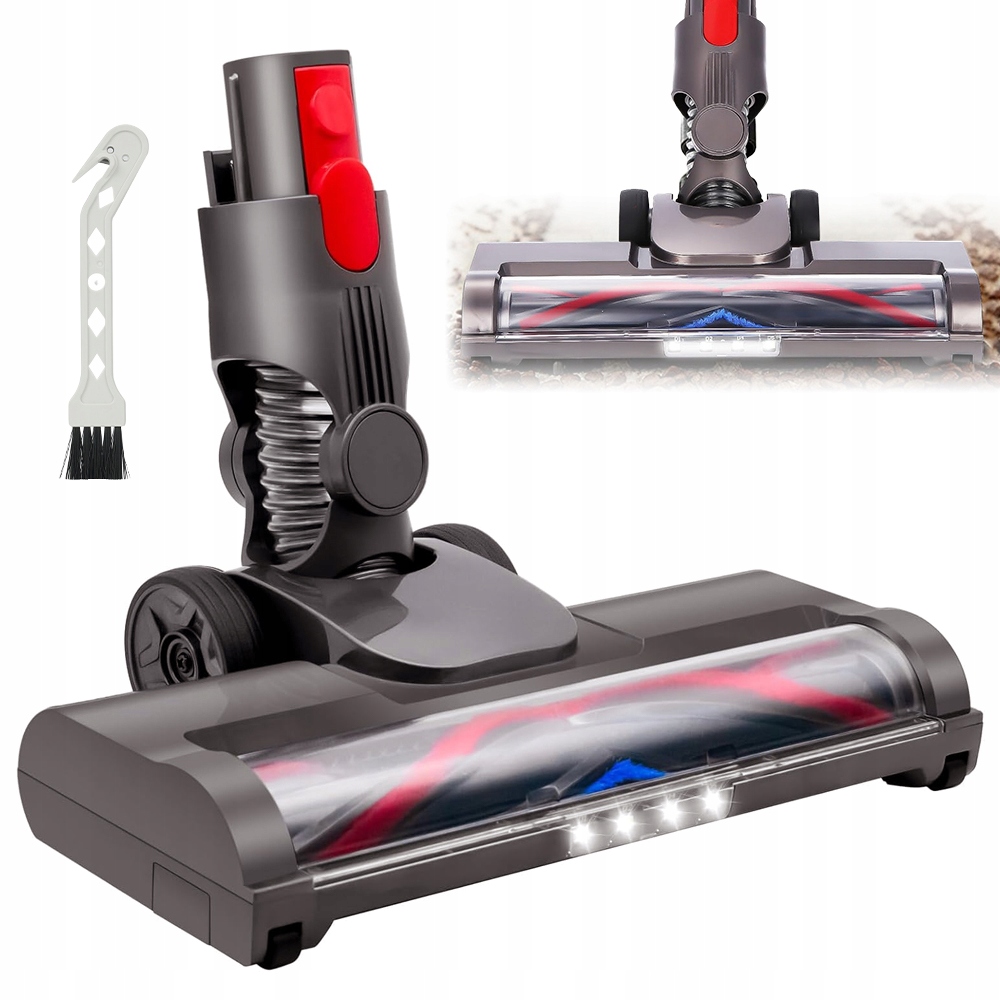 Měkká Turbo Elektro-kartáč Pro Vysavač Dyson V7 V8 V10 V11 V15 Led