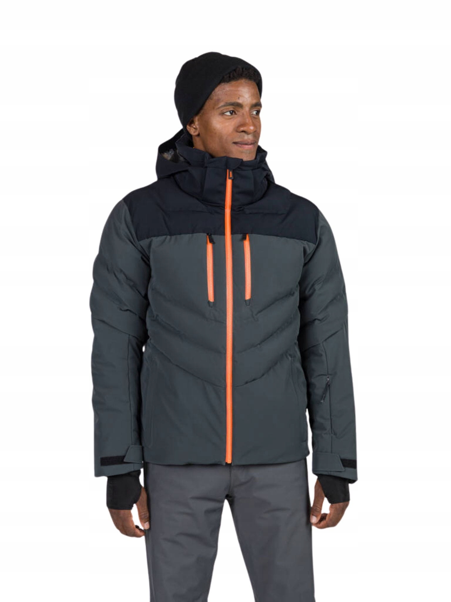 Pánská lyžařská bunda Rossignol Blackside puffy Jkt šedá L