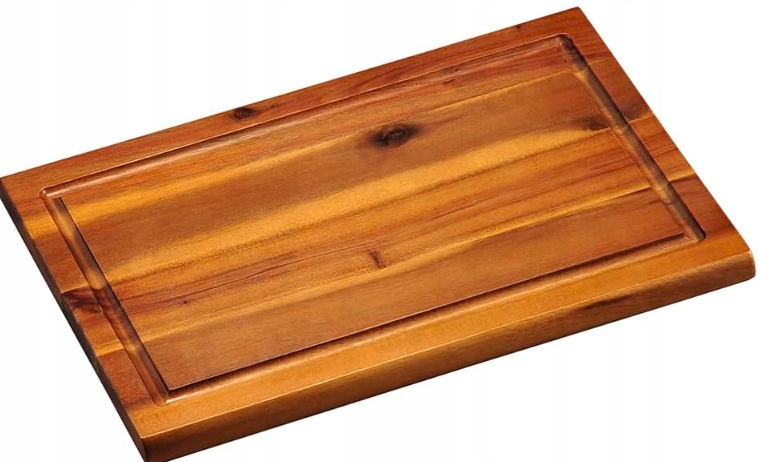 Deska Do Krojenia Z Rowkiem Na Sok Akacja 32×21 cm