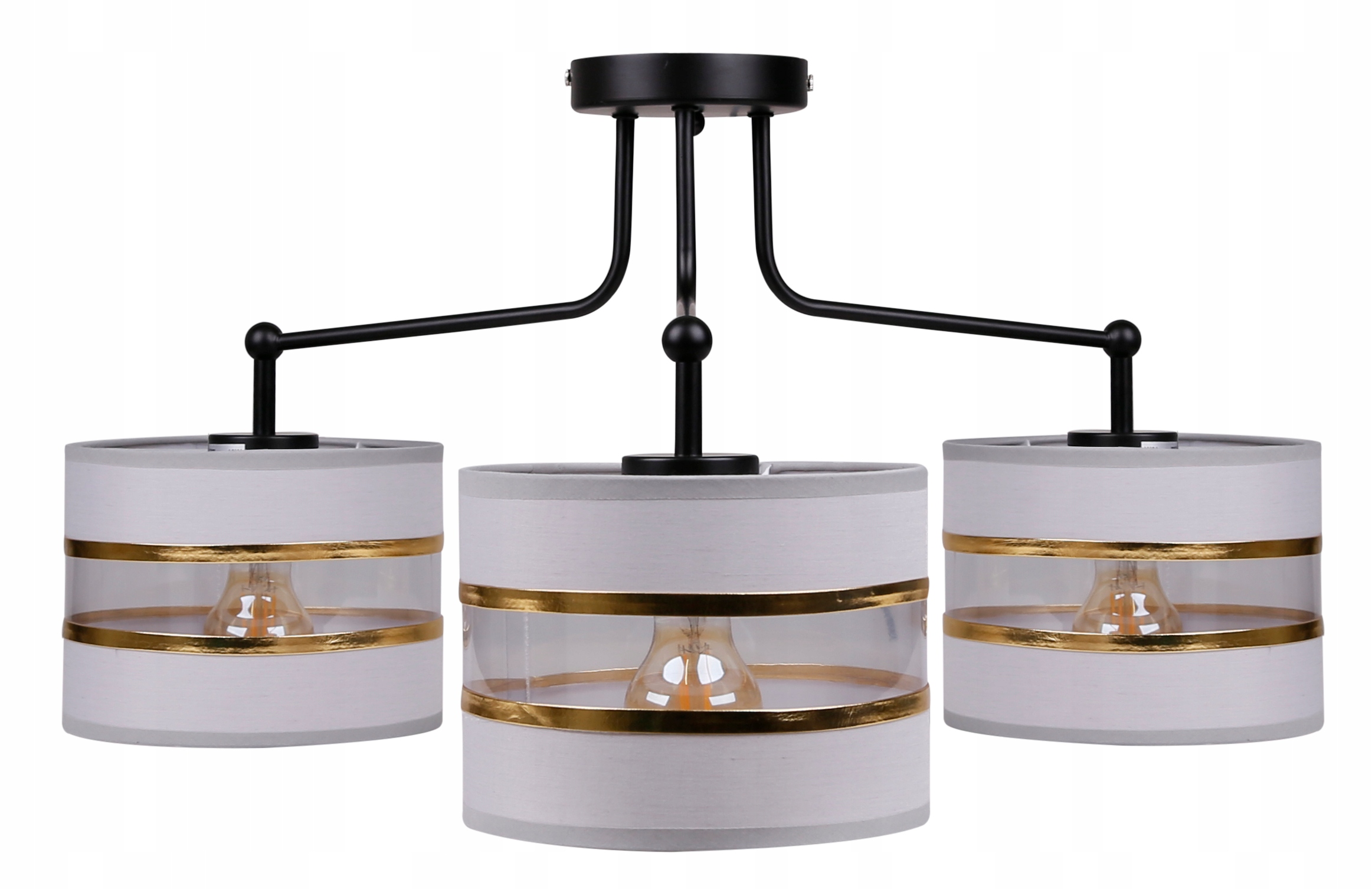 Závěsné svítidlo černé-chrom 3XE27 Andy Candellux