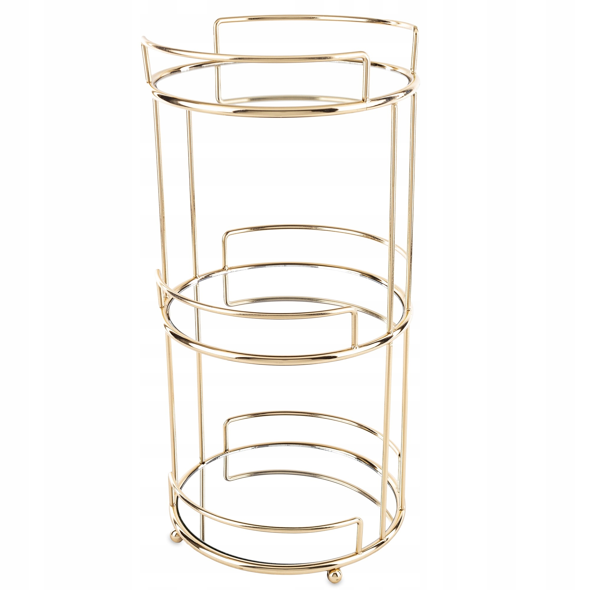 Podnos patrová zlatá skleněná kovová na dort ovoce glamour dekorace