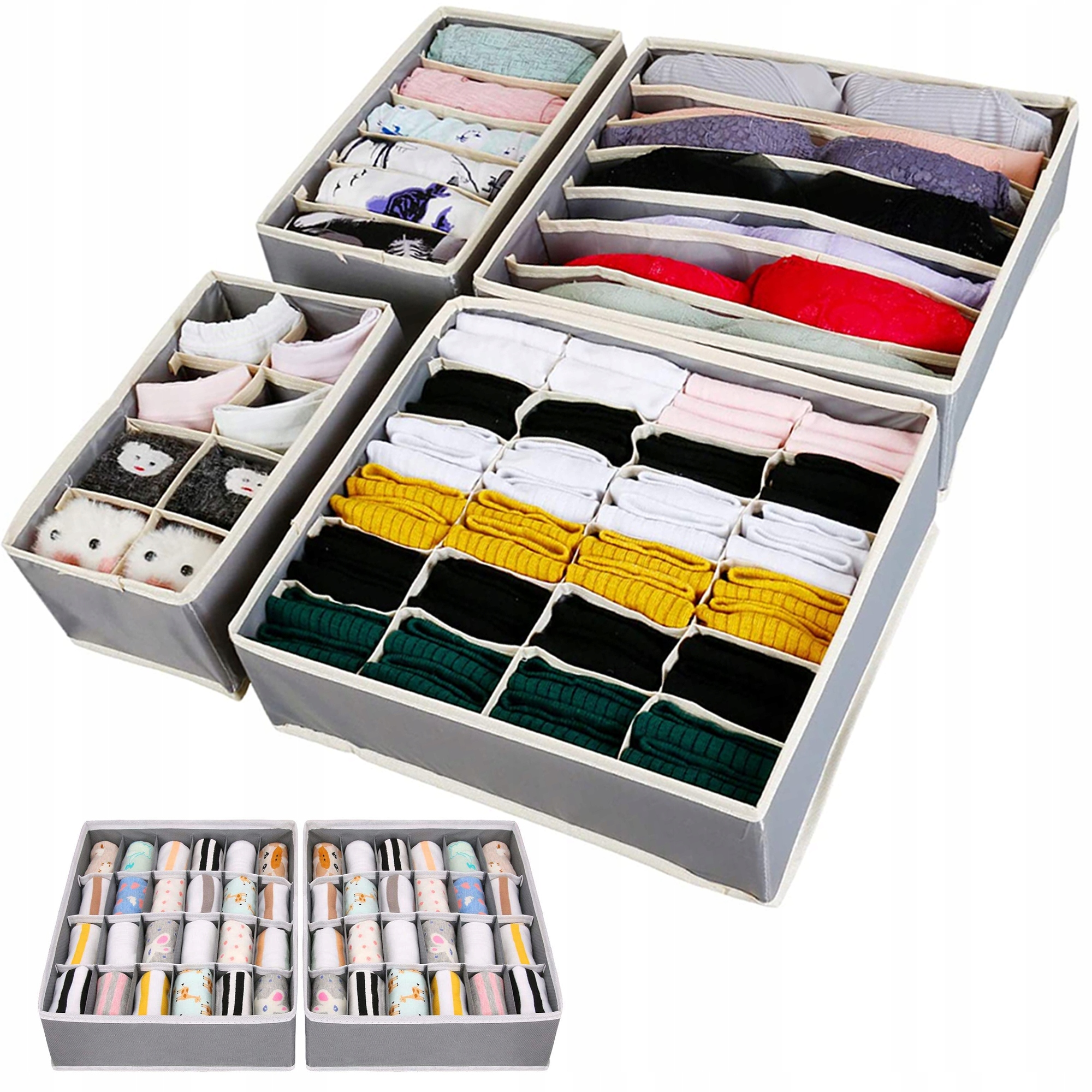 

Organizer Na Bieliznę Skarpetki Do Szuflady Zestaw