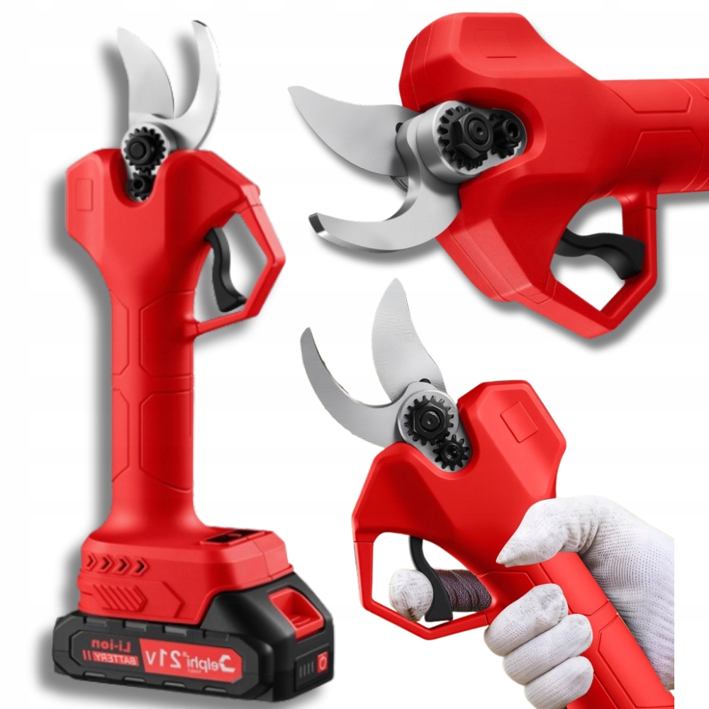 záhradné akumulátorové nožnice Elektrické Nožnice na rezanie konárov 2x batéria Set