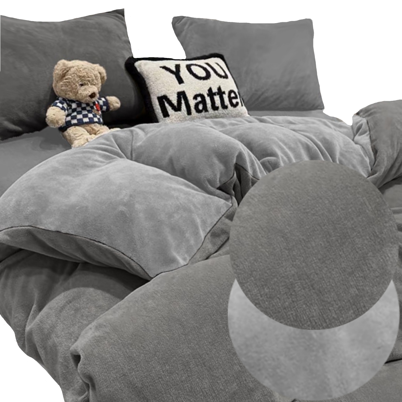 Sada Povlečení 160x200 Nové Vzory Plyš Mikrovlákno Medvídek