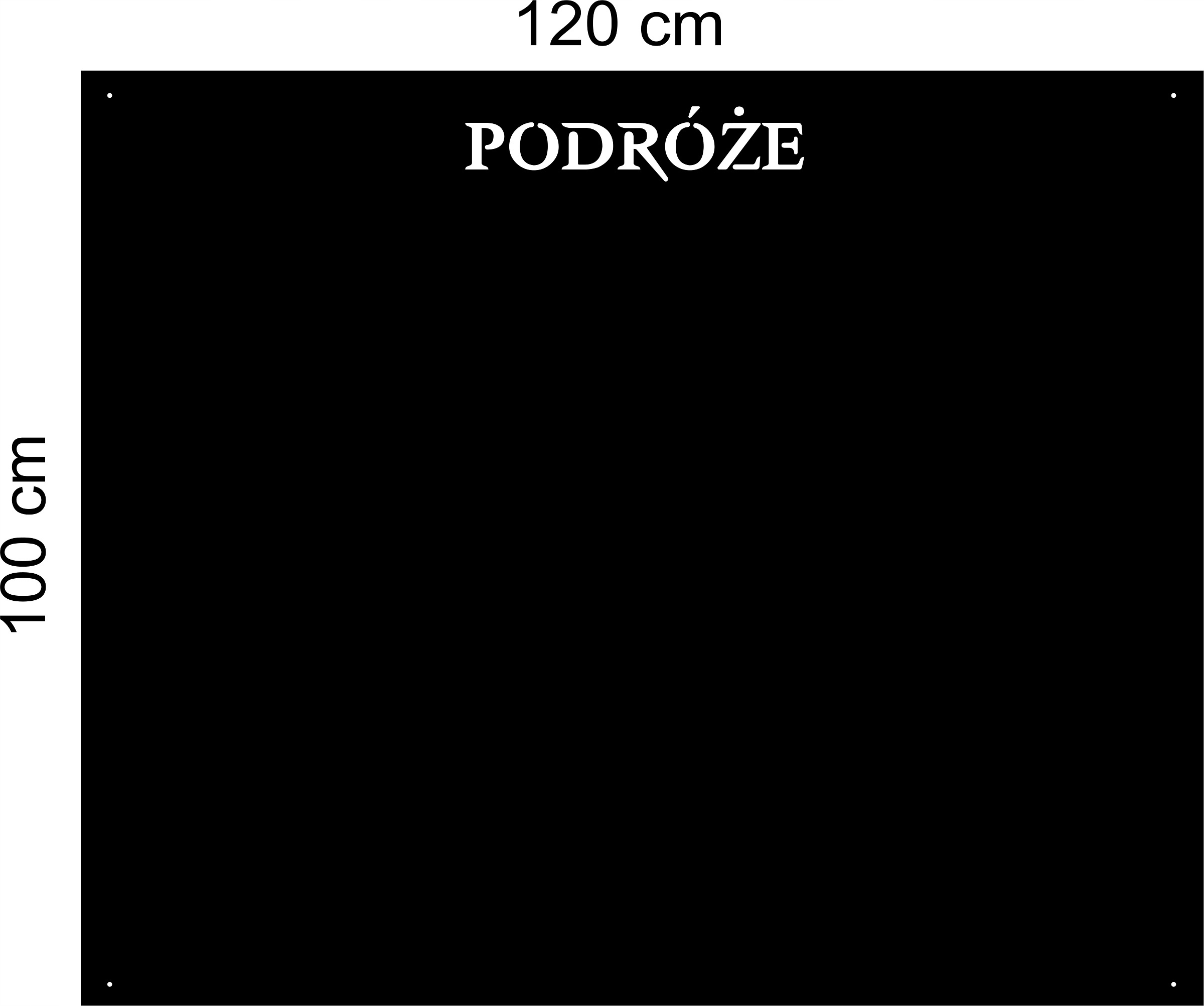 Na magnety Tabule kov Velmi Velký kovový plech CESTOVÁNÍ120x100