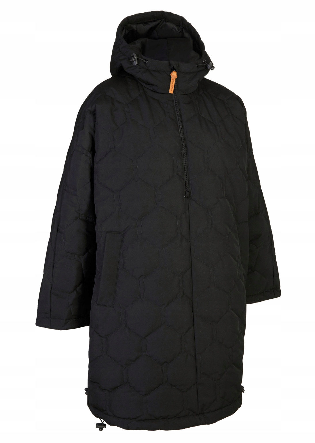 DAMSKA PELERYNA FUNKCYJNA OVERSIZE PIKOWANA Z KAPTUREM RZL 46