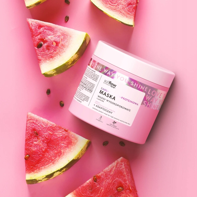 So!flow EMOLIENTOWO PROTEINOWA MASKA do Włosów WYSOKOPOROWATYCH Pojemność 400 ml