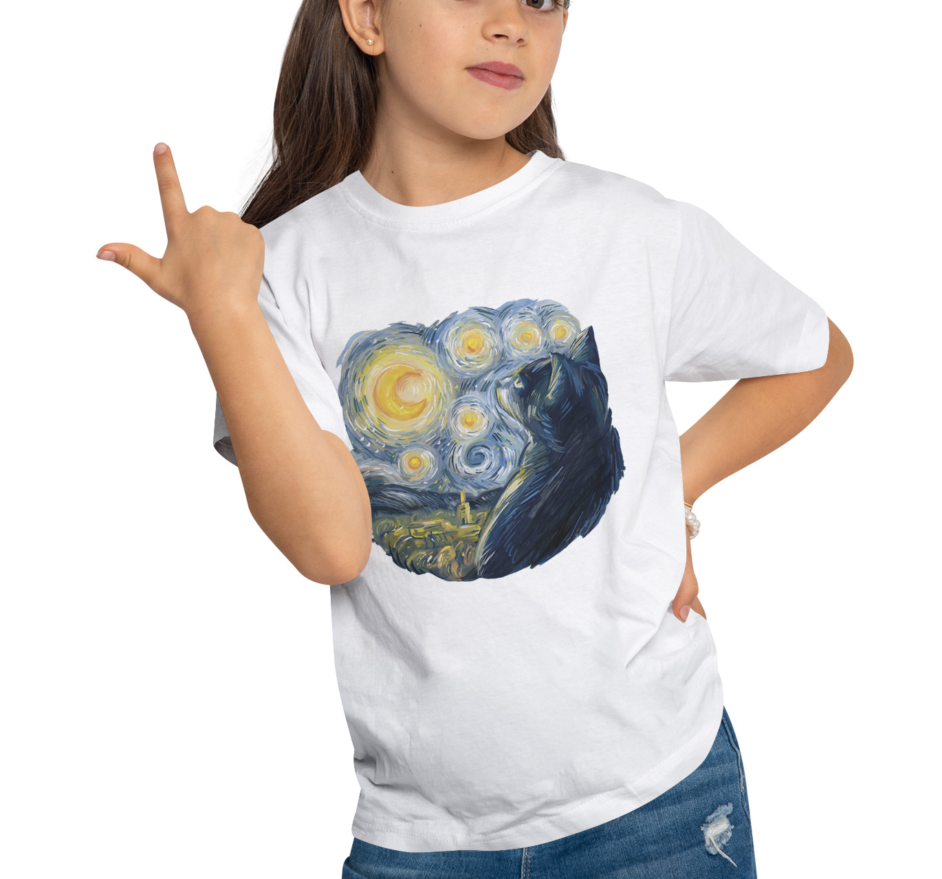 

Koszulka z Kotem Van Gogh 128
