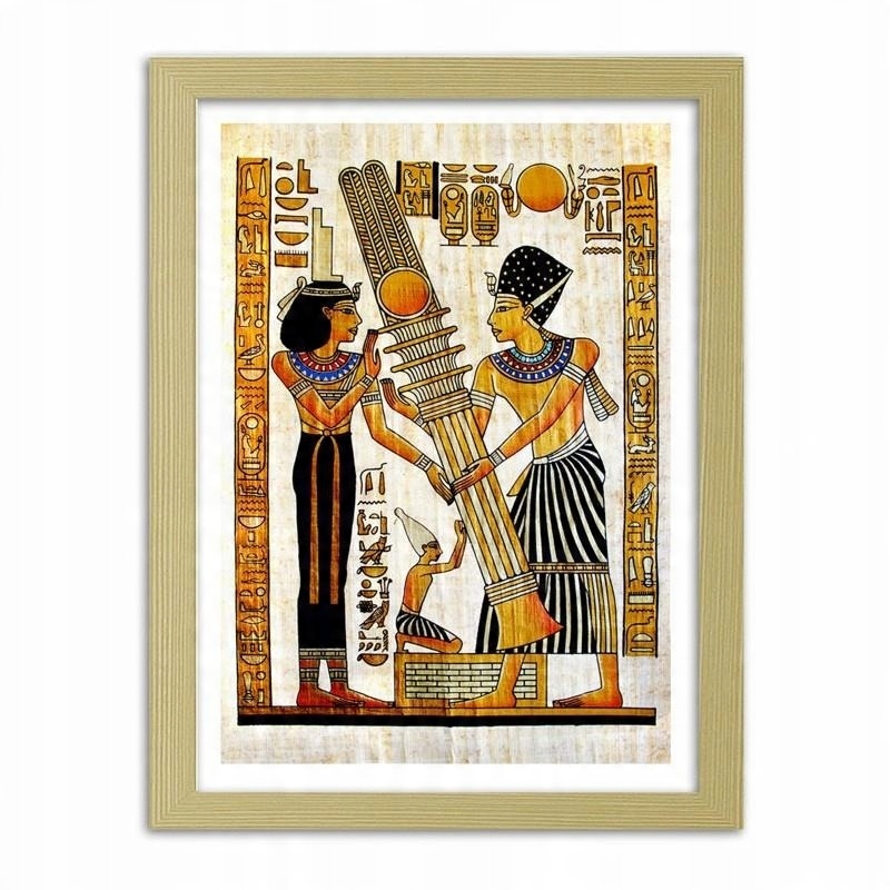 

Plakat W Ramie Do Pokoju Hieroglify Egipt 80x120