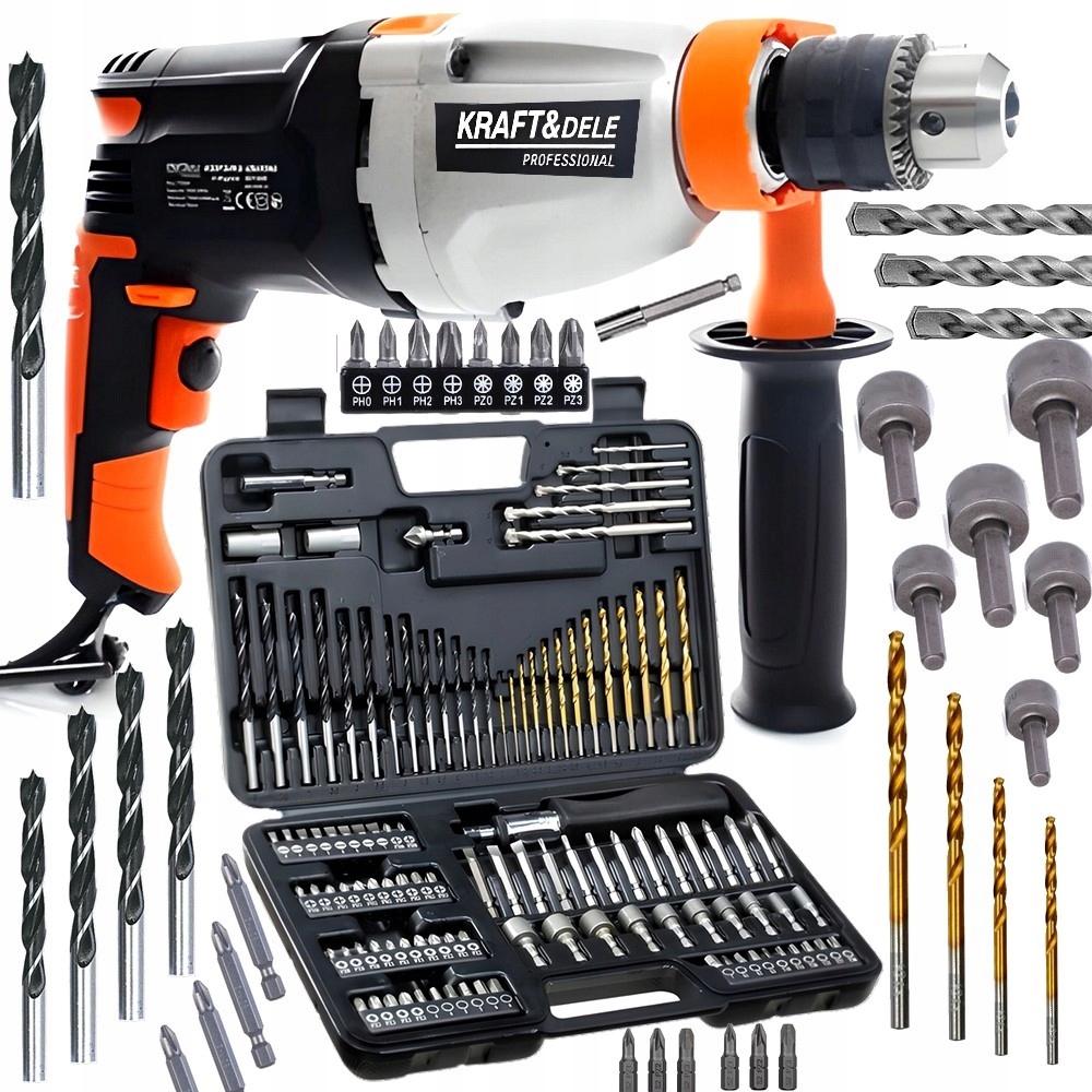 Ударний дриль + набір 109el 230v