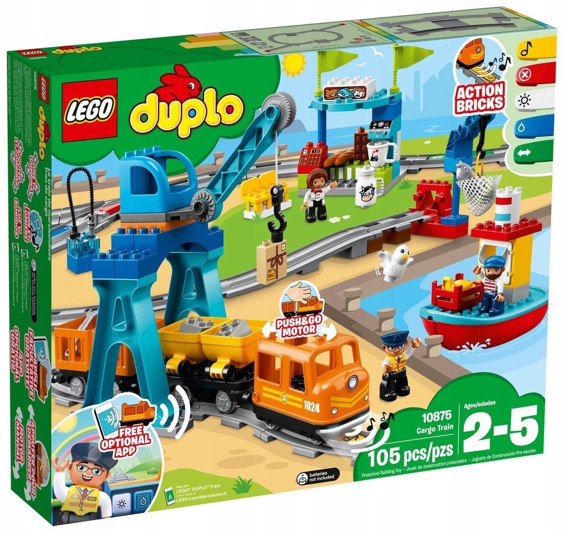 LEGO® DUPLO® Town 10882 Les rails du train - Lego