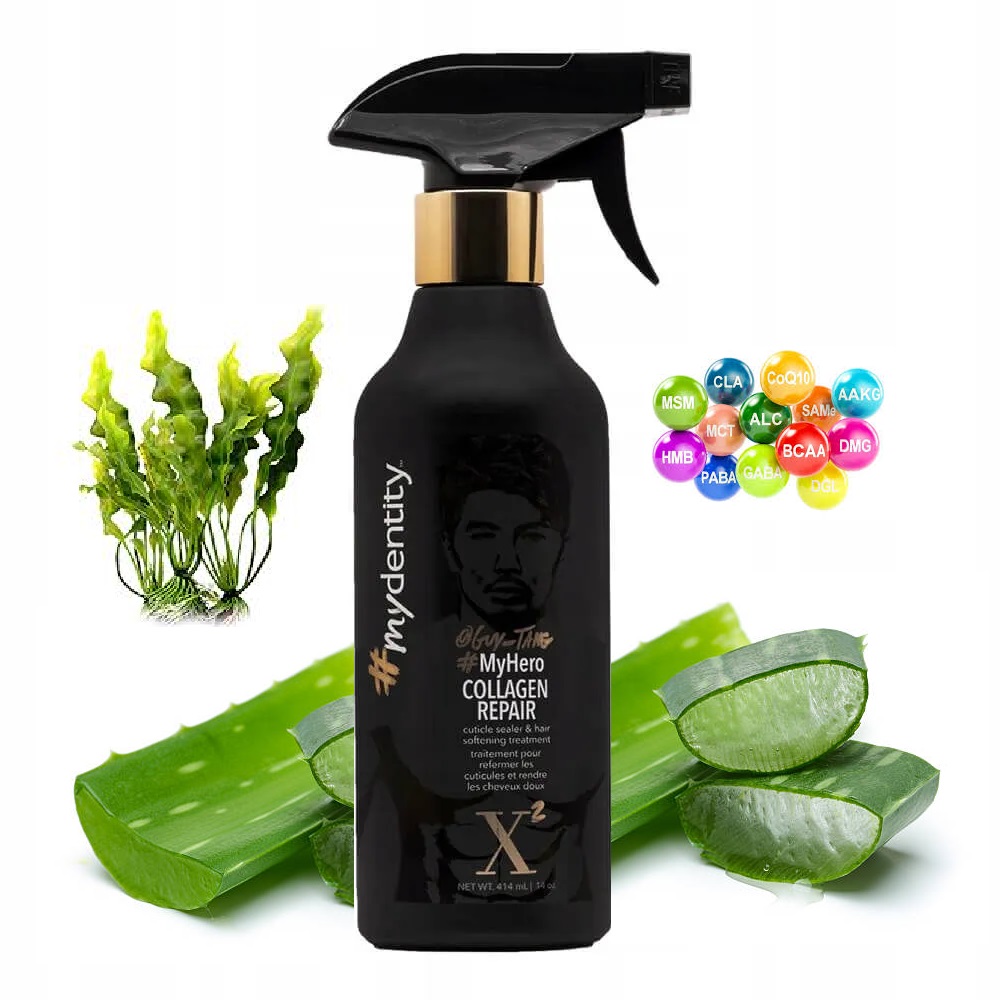 Kolagen Regeneryjący Włosy MyDENTITY MyHero Collagen Repair Spray 414 ml X2