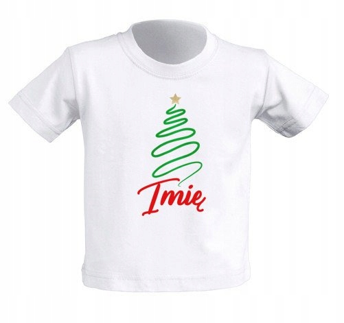 

Koszulka biała świąteczna choinka Imię 12-14 lat