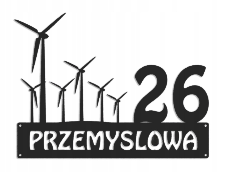 Číslo Na Dom 48 cm Tabuľa Adresa Ocel 2 mm Grafika 5256