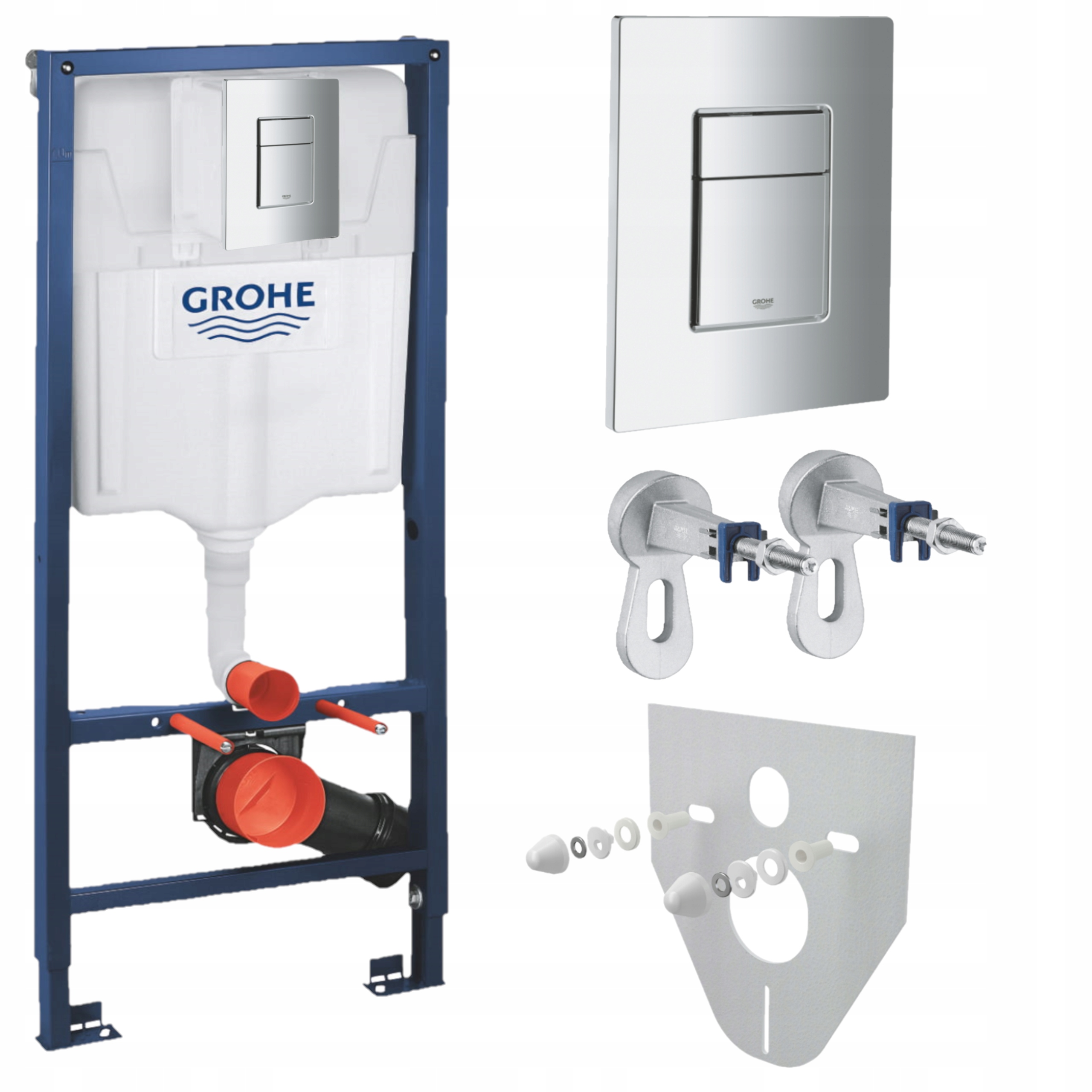Stelaż podtynkowy do toalety Grohe Rapid Sl przycisk chrom
