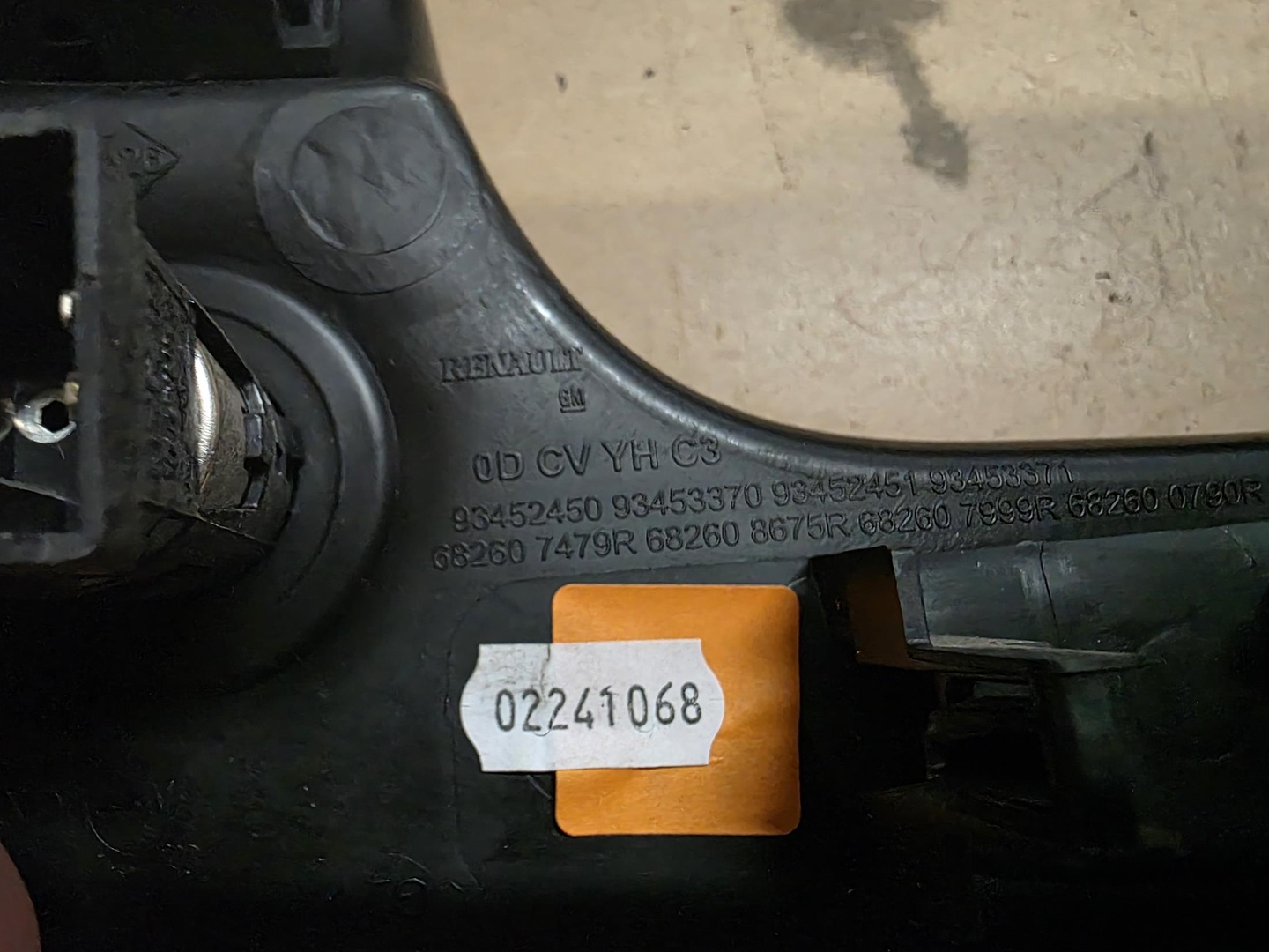 frame PANELU RADIA RENAULT TRAFIC OPEL VIVARO B 93452450