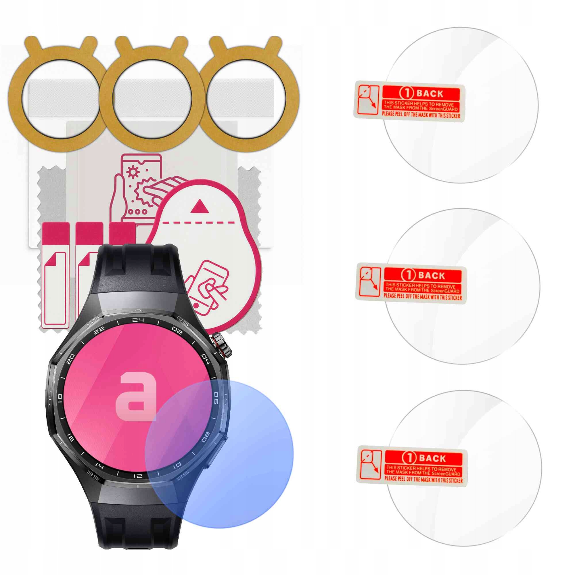3x Szkło hartowane szybka hartowana 9H apgo do Huawei Watch Gt 6 Pro 46mm