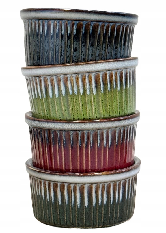 Kokilki MISECZKA do Zapiekania Creme brule Żaroodporna Ceramiczna 4 szt