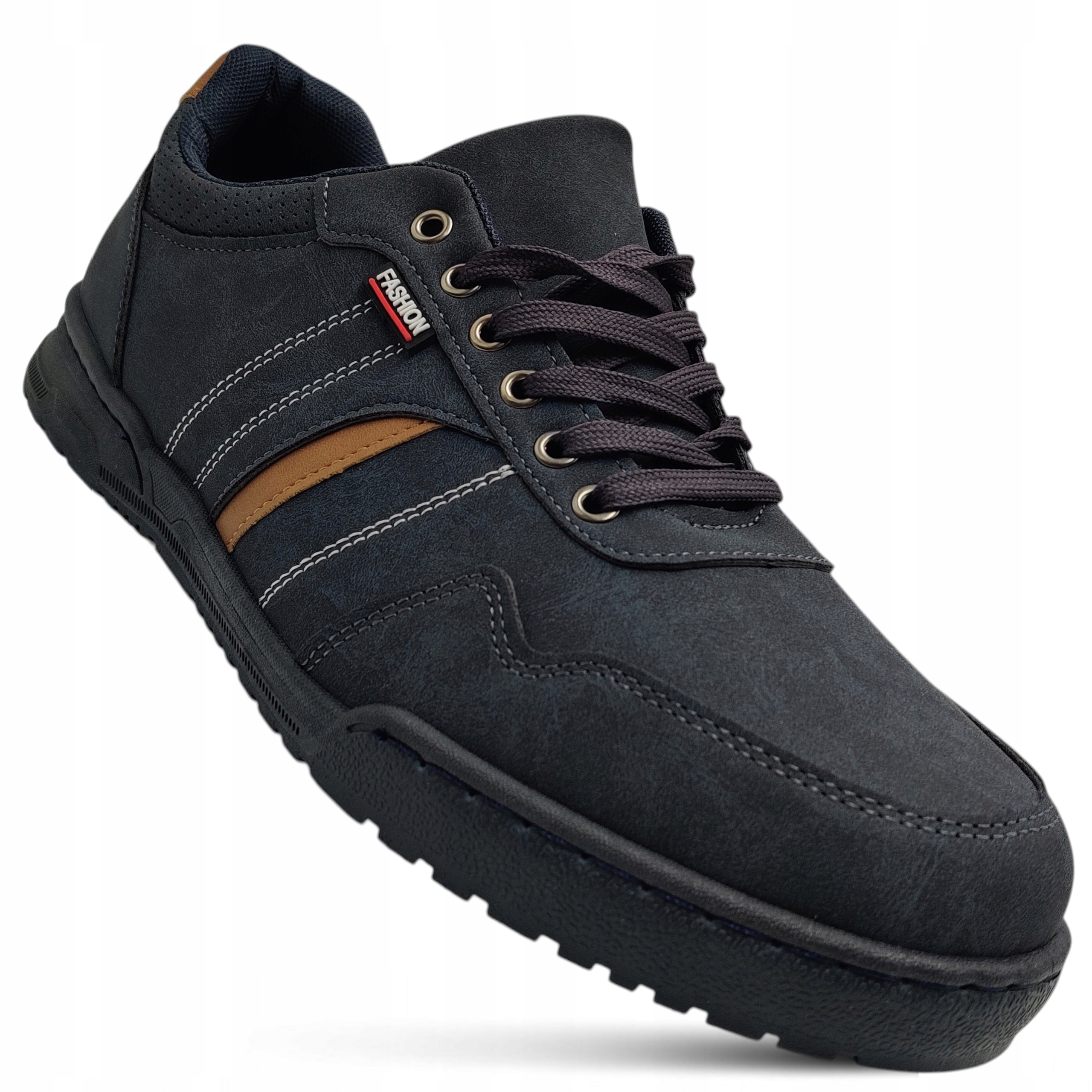 Buty Męskie Feisal Sportowe Solidne Casual Sneakersy Mocne lekkie r42