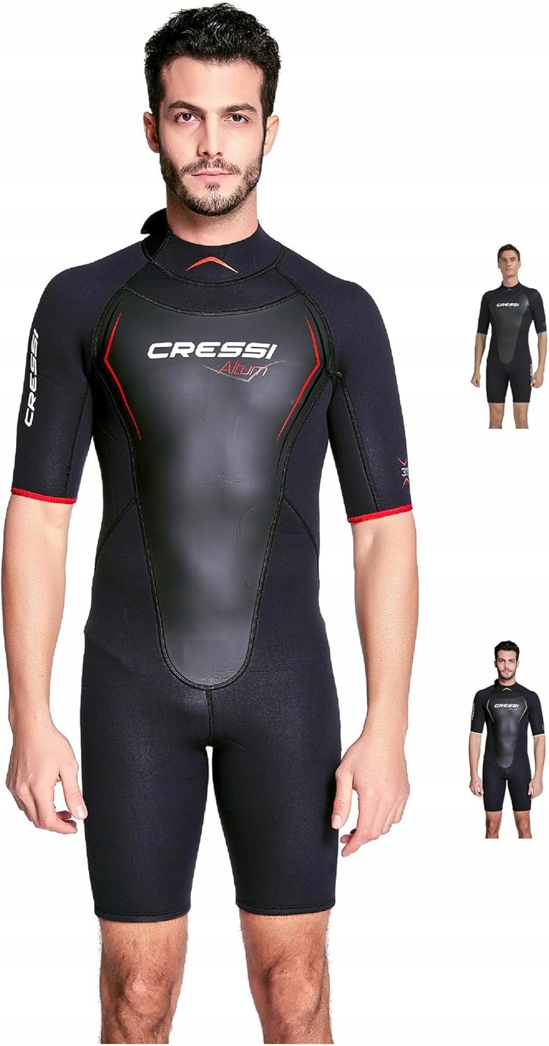 Cressi Altum Man Shorty 3 MM Pánská Neoprenová Pěna XXXL Černo-červená